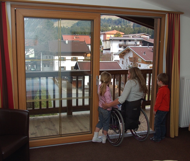 Wheelchair accessible balcony